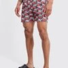 Mid Length Bm Printed Swim Shorts