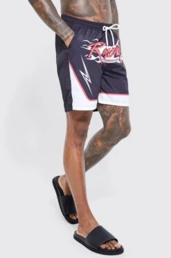 Mid Length Racing Swim Shorts