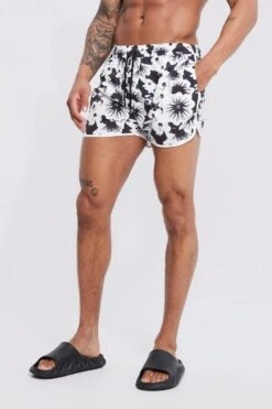 Runner Floral Printed Swim Shorts