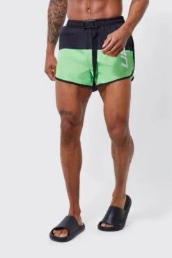 Runner Man Colourblock Swim Shorts