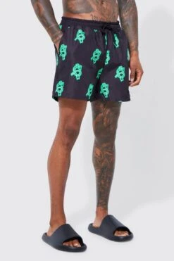 Short Length Dollar Swim Shorts