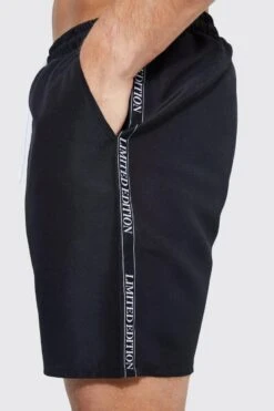 Tall Limited Edition Cargo Swim Shorts -Ocean Streetwear male black tall limited edition cargo swim shorts 3