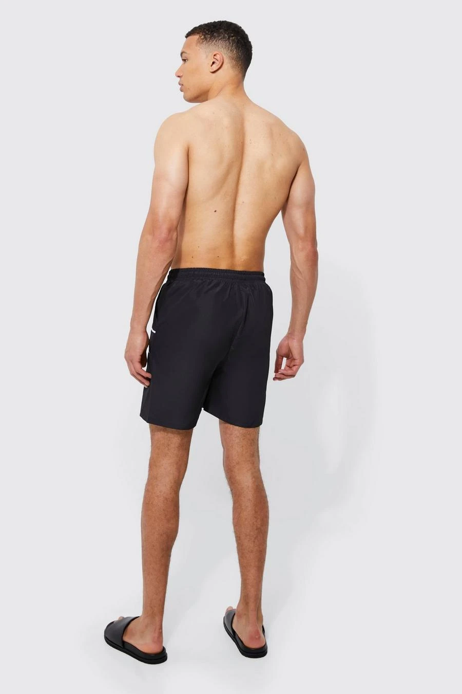 Tall Mid Length Official Man Piping Swim Shorts 2 Tall Mid Length Official Man Piping Swim Shorts - Image 2