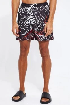 Tall Short Length Tiger Swim Shorts