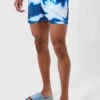 Palm Printed Super Short Length Swim
