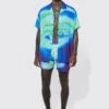 Short Sleeve Oversized Heat Sense Shirt & Swim