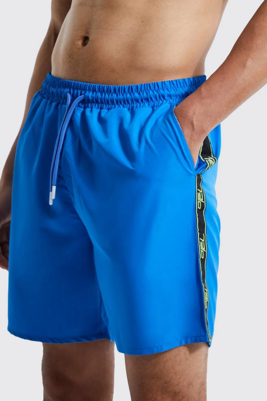 Tall Mid Length Ofcl Tape Swim Shorts 4 Tall Mid Length Ofcl Tape Swim Shorts - Image 4