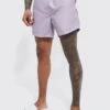 Mid Length Man Embroidered Swim Shorts