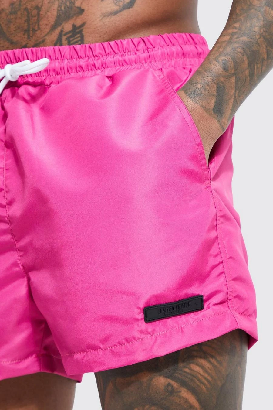 Short Length Limited Rubber Tab Swim Shorts 4 Short Length Limited Rubber Tab Swim Shorts - Image 4