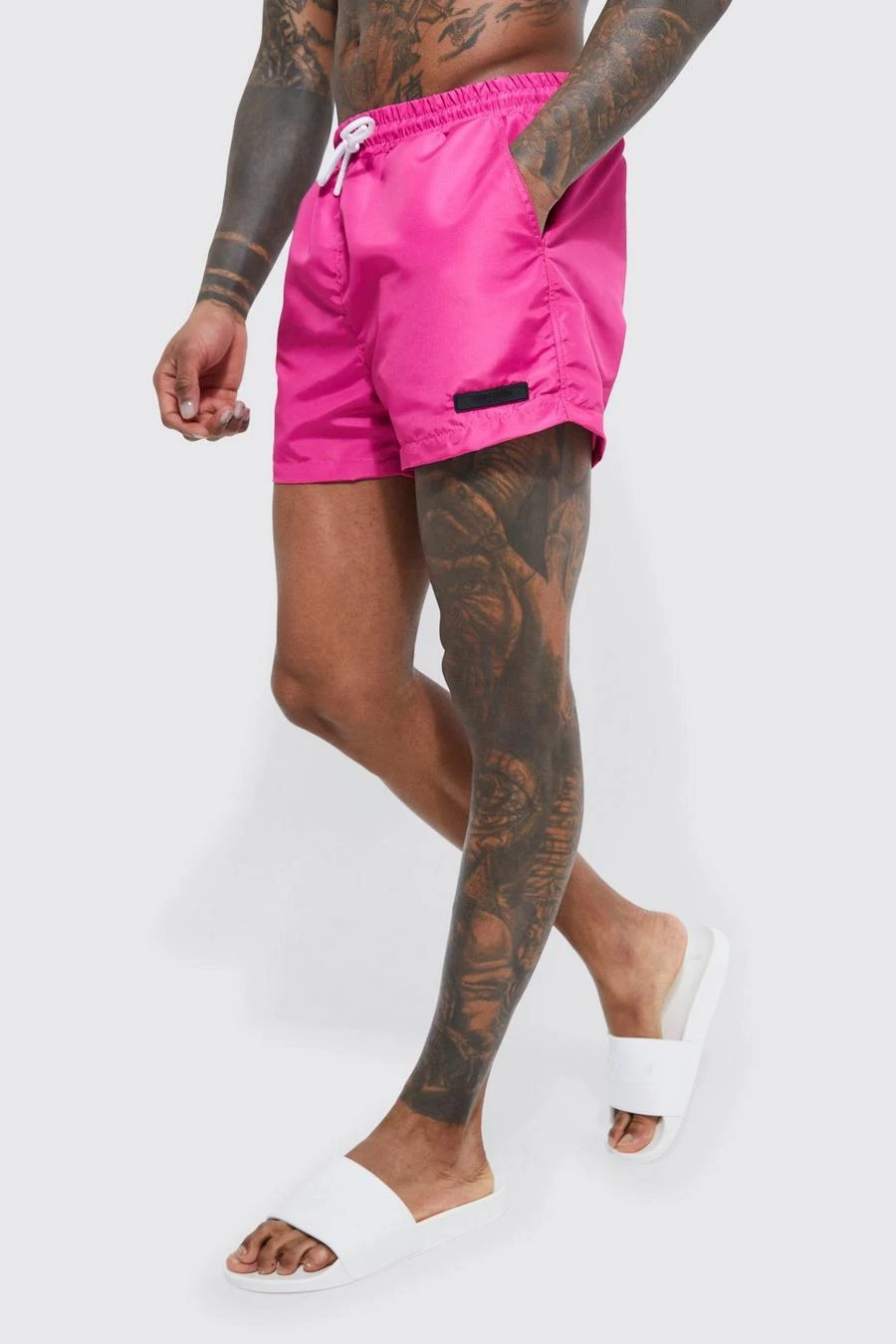 Short Length Limited Rubber Tab Swim Shorts 1 Short Length Limited Rubber Tab Swim Shorts