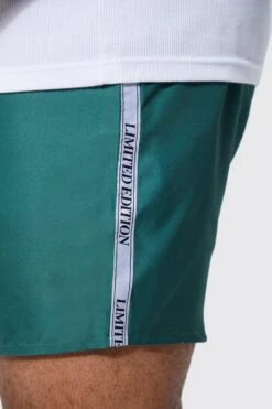 Plus Limited Edition Swim Shorts -Ocean Streetwear male green plus limited edition swim shorts 1 3