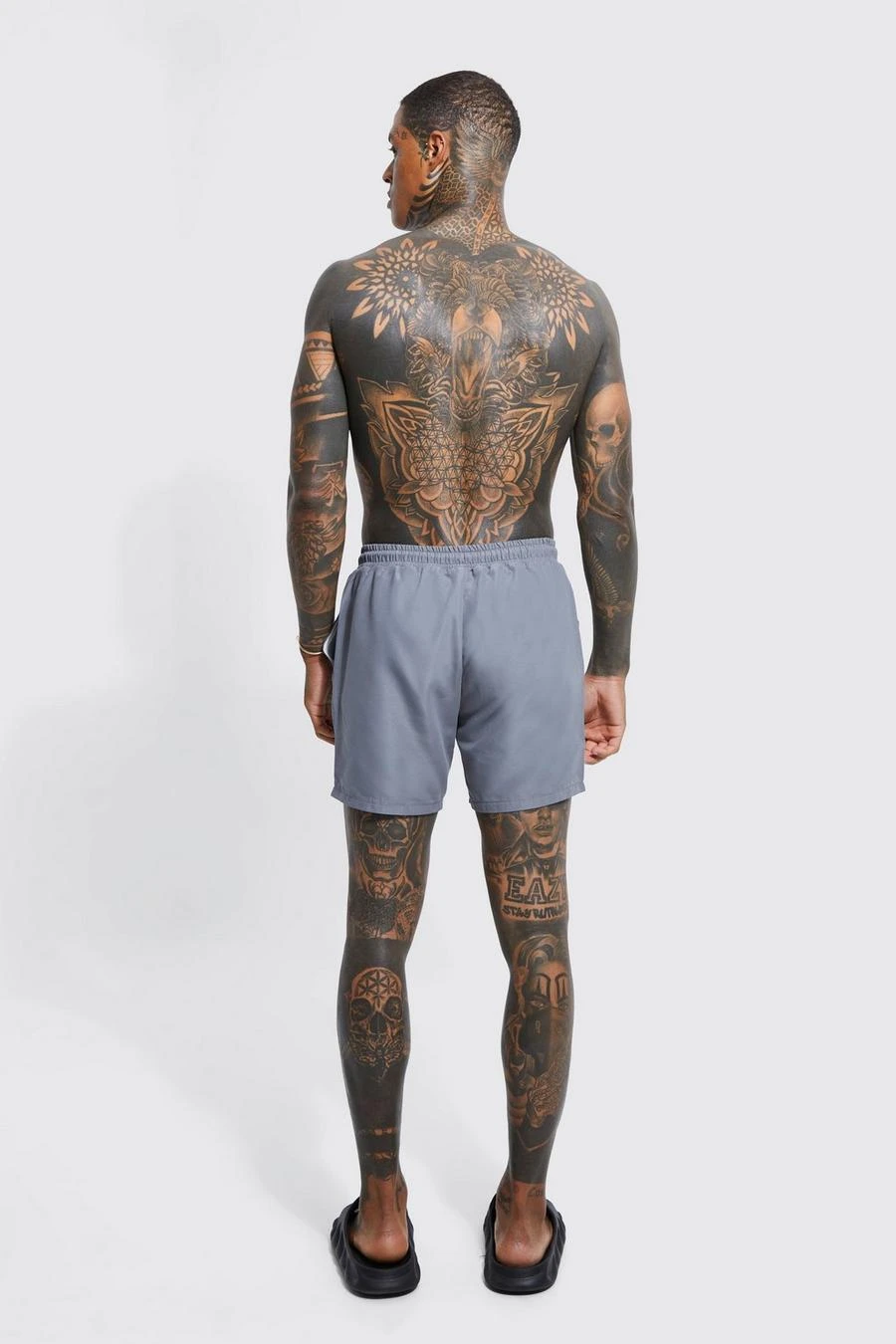 Man Signature Mid Length Swim Shorts 2 Man Signature Mid Length Swim Shorts - Image 2