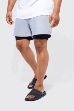Plus 2in1 Mid Length Swim Short