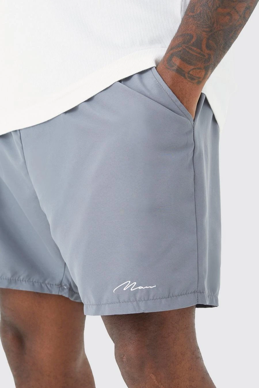 Plus Man Signature Mid Length Swim Shorts 3 Plus Man Signature Mid Length Swim Shorts - Image 3