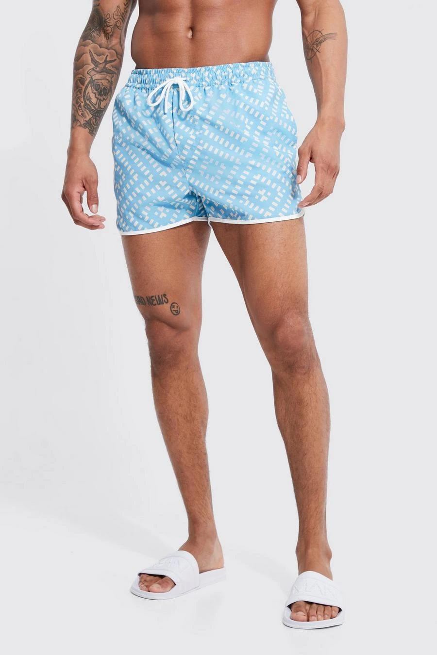 Runner Geo Print Swim Shorts 1 Runner Geo Print Swim Shorts
