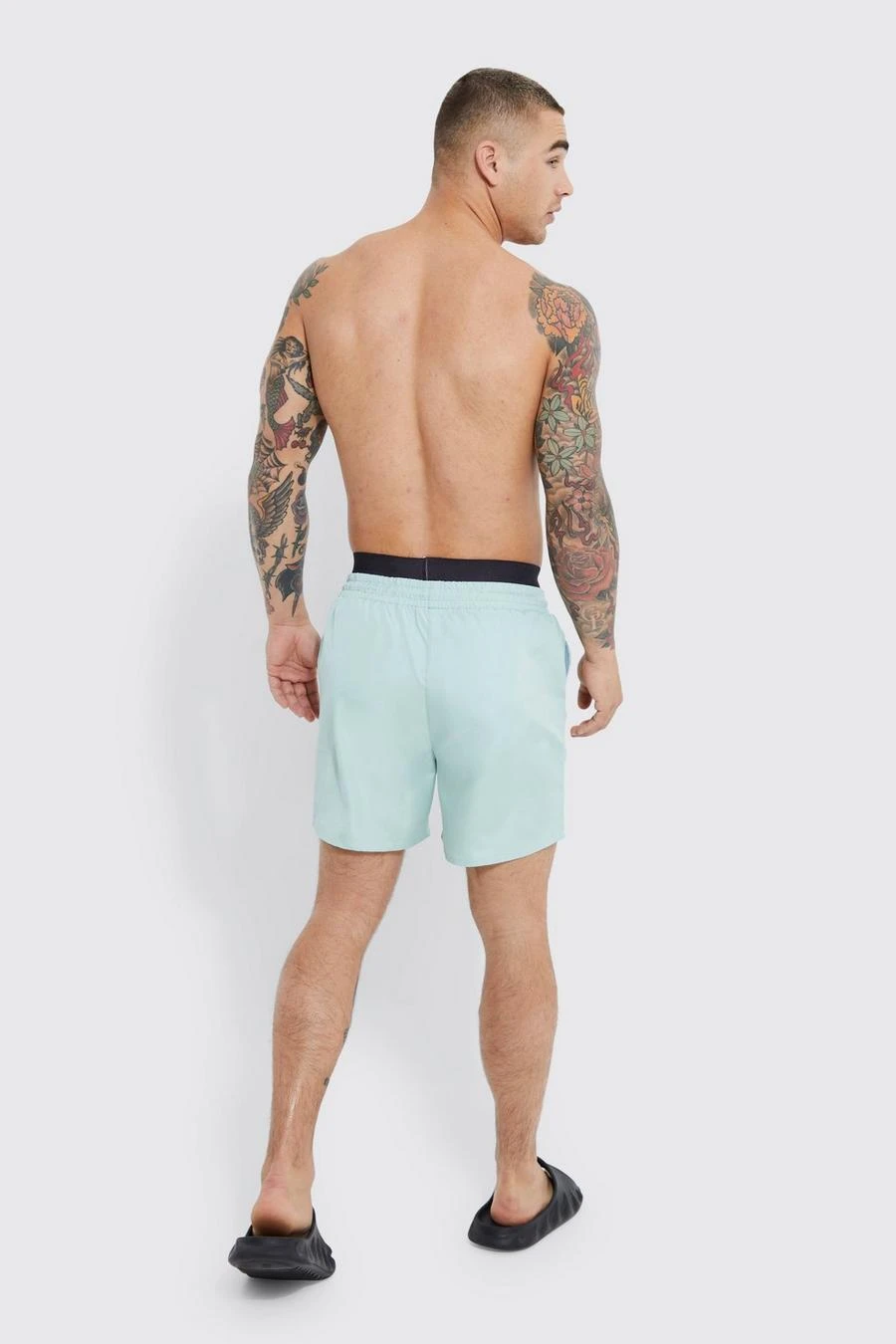 Mid Length Man Waistband Swim Shorts 2 Mid Length Man Waistband Swim Shorts - Image 2