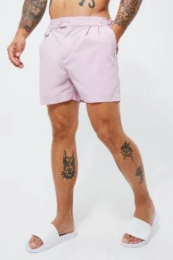Smart Pocket Detail Short Tailored Swim Shorts