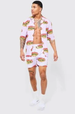 Drop Revere Viscose Official Shirt & Swim Set