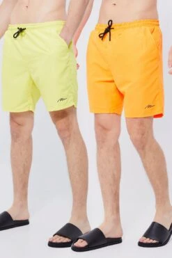 Tall Man Signature Mid 2 Pack Swim Shorts