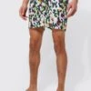 Tall Short Length Camo Swim Shorts