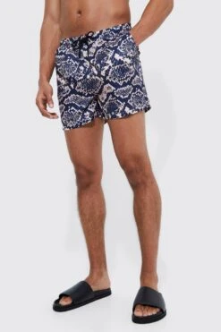 Short Length Snake Swim Shorts