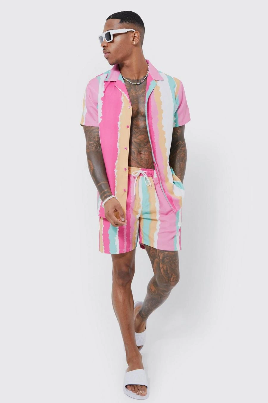 Short Sleeve Regular Print Shirt And Swim 1 Short Sleeve Regular Print Shirt And Swim