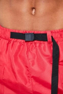 Cargo Flame Mid Swim Short -Ocean Streetwear male red cargo flame mid swim short 3