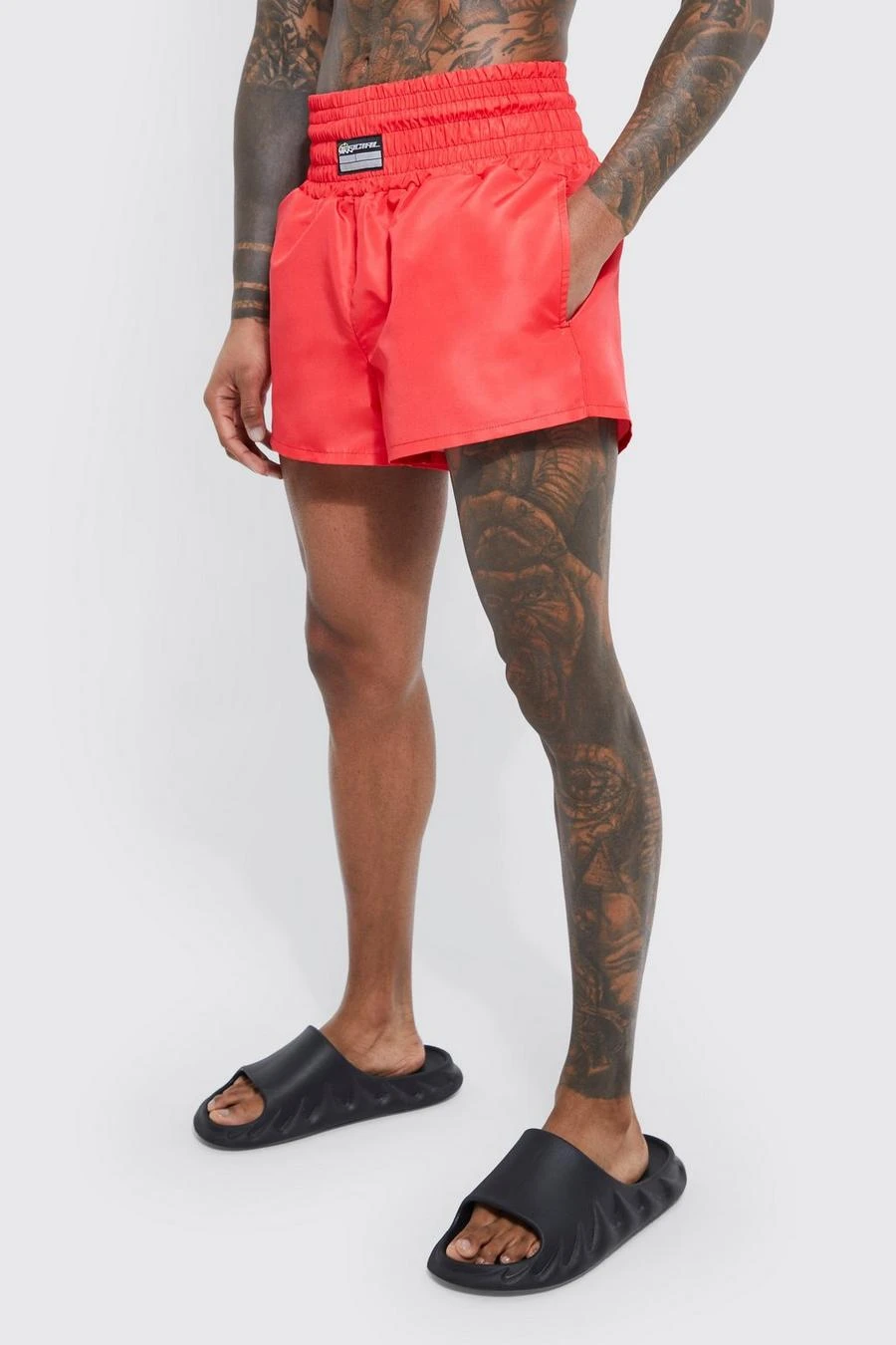 Fighter Style Plain Swim Shorts 1 Fighter Style Plain Swim Shorts