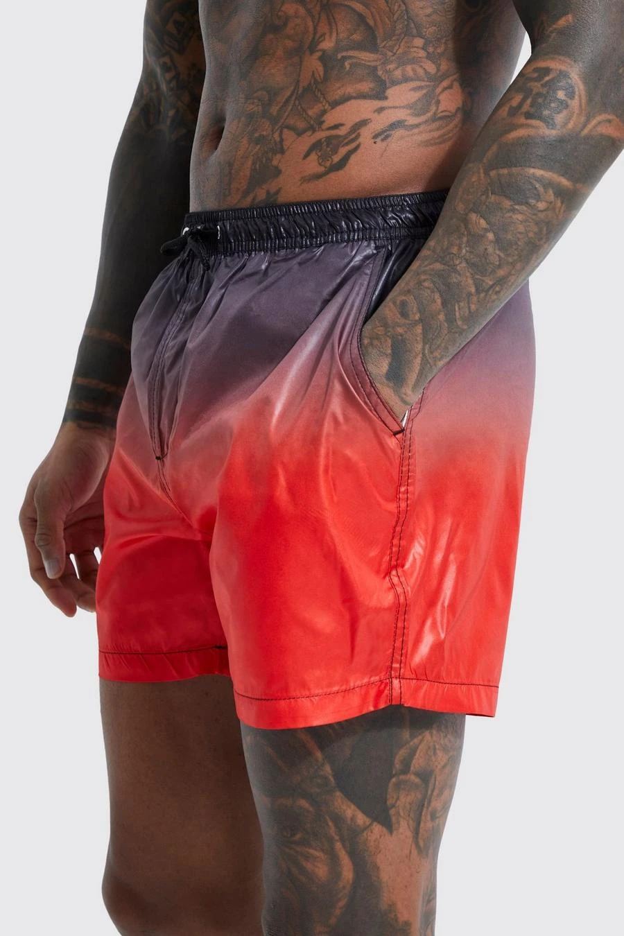 Mid Length Ombre Swim Shorts 4 Mid Length Ombre Swim Shorts - Image 4