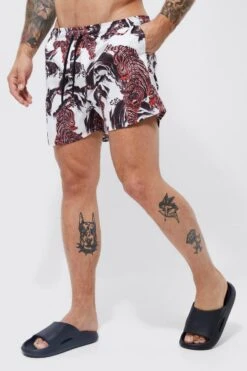 Short Length Tiger Swim Shorts