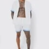 Short Sleeve Tape Revere Shirt & Swim Short Set