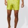 Mid Length Graphic Swim Shorts
